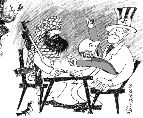 Image result for US-Taliban Talks CARTOON